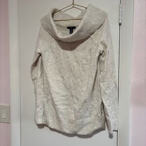 GAP cream Cowl Neck Sweater size small minimalist leisurewear